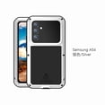 thumbnail image 1 of Dteck Galaxy A54 5G Case, Galaxy A54 5G Metal Phone Case, Aluminum Metal Shockproof Bumper Frame Case Soft Rubber Silicone Military Heavy Duty Hard Case for Samsung Galaxy A54 5G 2023,Silver, 1 of 8
