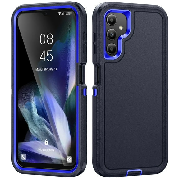 Dteck for Galaxy A54 5G Case, Samsung A54 Case Shockproof Heavy Duty Dual Layer Drop Protection Armor Cover Outdoor Hybrid Rugged Matte Phone Cover Case for Samsung Galaxy A54 5G 2023,Blue