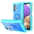thumbnail image 1 of Dteck Galaxy A72 5G Case, Metal Ring Holder Kickstand Full Body Shockproof Sturdy Bumper Protective Cover for Samsung Galaxy A72 5G,Mint+Blue, 1 of 7