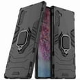 thumbnail image 1 of Dteck Galaxy Note 10 Case, Heavy Duty Armor Protective Rugged 2 in 1 Shock-Absorbing Case with 360 Degree Rotation Ring， Black, 1 of 5