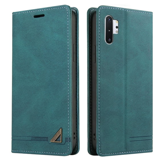 Dteck Galaxy Note 10+ Case, Note 10+ 5G Case Wallet, RFID Blocking Premium PU Leather Folio Flip Stand Cards Slots Shockproof Drop Protective Case Cover for Samsung Galaxy Note 10+ Plus - Blue