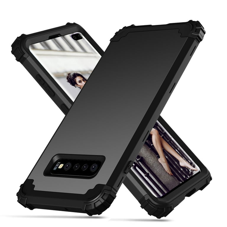 Dteck Galaxy S10 Plus Case, Dteck Heavy Dual Layer Rugged
