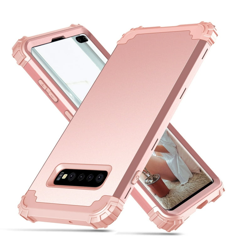 Dteck Samsung Galaxy S10 Plus Case, Rugged Shockproof Dual Layer