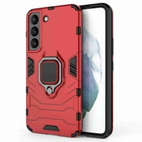 Dteck Galaxy S22 Plus Case,Samsung S22 Plus Cover Military Grade Shockproof Heavy Duty Phone Case Drop Protective with Magnetic Ring Kickstand for Samsung Galaxy S22 Plus, Red