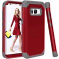 thumbnail image 1 of Dteck Galaxy S8 Case, Dteck Heavy Dual Layer Rugged Shockproof Case Hard PC Protective Back Cover For Samsung Galaxy S8, Red, 1 of 7