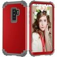 thumbnail image 1 of Dteck Galaxy S9 Case, Dteck Heavy Dual Layer Rugged Shockproof Case Hard PC Protective Back Cover For Samsung Galaxy S9, Red, 1 of 10