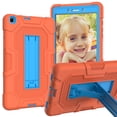 thumbnail image 1 of Dteck Galaxy Tab A 8.0 2019 Case, Dual Layer Hybrid Rugged Shockproof Case Kickstand Hard Protective Cover for Samsung Galaxy Tab A 8.0 inch 2019 Model SM-T290/T295, Orange, 1 of 7