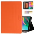 thumbnail image 1 of Dteck Galaxy Tab Tab A 10.1 2019 Case, Multiple Angle Stand Case Fit Samsung Galaxy Tab A 10.1 Inch 2019 Model SM-T510 / T515 Tablet, Built-in Card Slots, Orange, 1 of 9