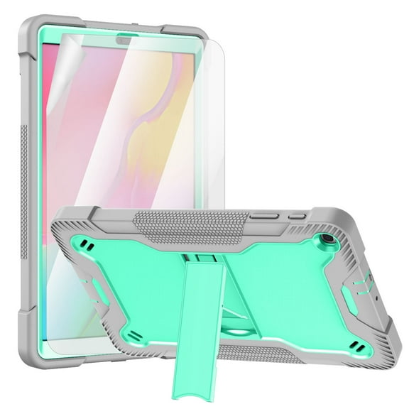 Dteck Galaxy Tab A 10.1 2019 Case with Screen Protector, Heavy 3 IN 1 Rugged Shockproof Case Kickstand Protective Cover for Samsung Galaxy Tab A 10.1 2019 release SM-T510 T515, Green