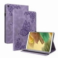 thumbnail image 1 of Dteck Galaxy Tab A7 Lite 8.7 2021 Book Folio Case, Multi-Viewing Angels Embossed Butterfly Florial Stand Case with Elastic Band for Samsung Galaxy Tab A7 Lite 8.7 (2021) SM-T220/T225, Purple, 1 of 3