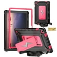 thumbnail image 1 of Dteck for Galaxy Tab A9 Plus Case 11 Inch with Kickstand/Shoulder Strap,Heavy Duty Military Grade Shockproof Cover for Samsung Galaxy Tab A9+/A9 Plus Tablet Case (SM-X210/X216/X218),Black/Rose, 1 of 5