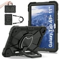 thumbnail image 1 of Dteck for Galaxy Tab A9 Plus Case 11 Inch, Rugged Case for Samsung Galaxy A9+ Tablet Case with Screen Protector 360 Rotating Stand Shoulder Strap Pen Holder, 2023 Model(SM-X210/X216/218),Black, 1 of 8