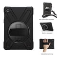 thumbnail image 1 of Dteck Galaxy Tab S5e Case with Soft PET Screen Protector, Heavy Duty Rugged Shockproof Rotating Kickstand Protective Cover Case with Shoulder Strap for Samsung Galaxy Tab S5e 10.5", Black, 1 of 8