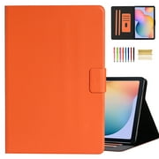 Dteck Galaxy Tab S6 Lite Case, Multiple Angle Stand Case Fit Samsung Galaxy Tab S6 Lite 10.4 Inch Model SM-P610/P615 2020 Release Tablet [Auto Wake/Sleep], Orange