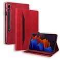 thumbnail image 1 of Dteck Galaxy Tab S8 Ultra Case 14.6 Inch 2022 with S Pen Holder Model X900 X906, Slim Multiple Angle Stand Protective Folio Cover for 14.6 in Galaxy Tab S8 Ultra Tablet, Red, 1 of 6