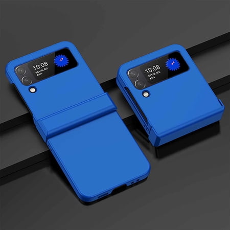Dteck Galaxy Z Flip 3 5G (2021) Case, Shockproof Ultra Slim Rugged Hard PC Slim Fit Stylish Skin Non-Slip Protection Phone Case,Blue