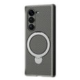thumbnail image 1 of Dteck for Galaxy Z Fold 5 Case with Inivisible Magnetic Stand, Compatible with MagSafe, Carbon Fiber Pattern Shockproof Slim Phone Cover for Samsung Galaxy Z Fold 5 5G,Gray, 1 of 7