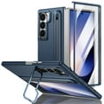 thumbnail image 1 of Dteck for Galaxy Z Fold 5 Case with S Pen Holder & Stylus, Built-in Kickstand and Screen Protector Support Wireless Charging Shockproof Slim Phone Cover for Samsung Galaxy Z Fold 5 5G,Darkblue, 1 of 12