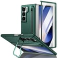 thumbnail image 1 of Dteck for Galaxy Z Fold 5 Case with S Pen Holder & Stylus, Built-in Kickstand and Screen Protector Support Wireless Charging Shockproof Slim Phone Cover for Samsung Galaxy Z Fold 5 5G,Darkgreen, 1 of 12
