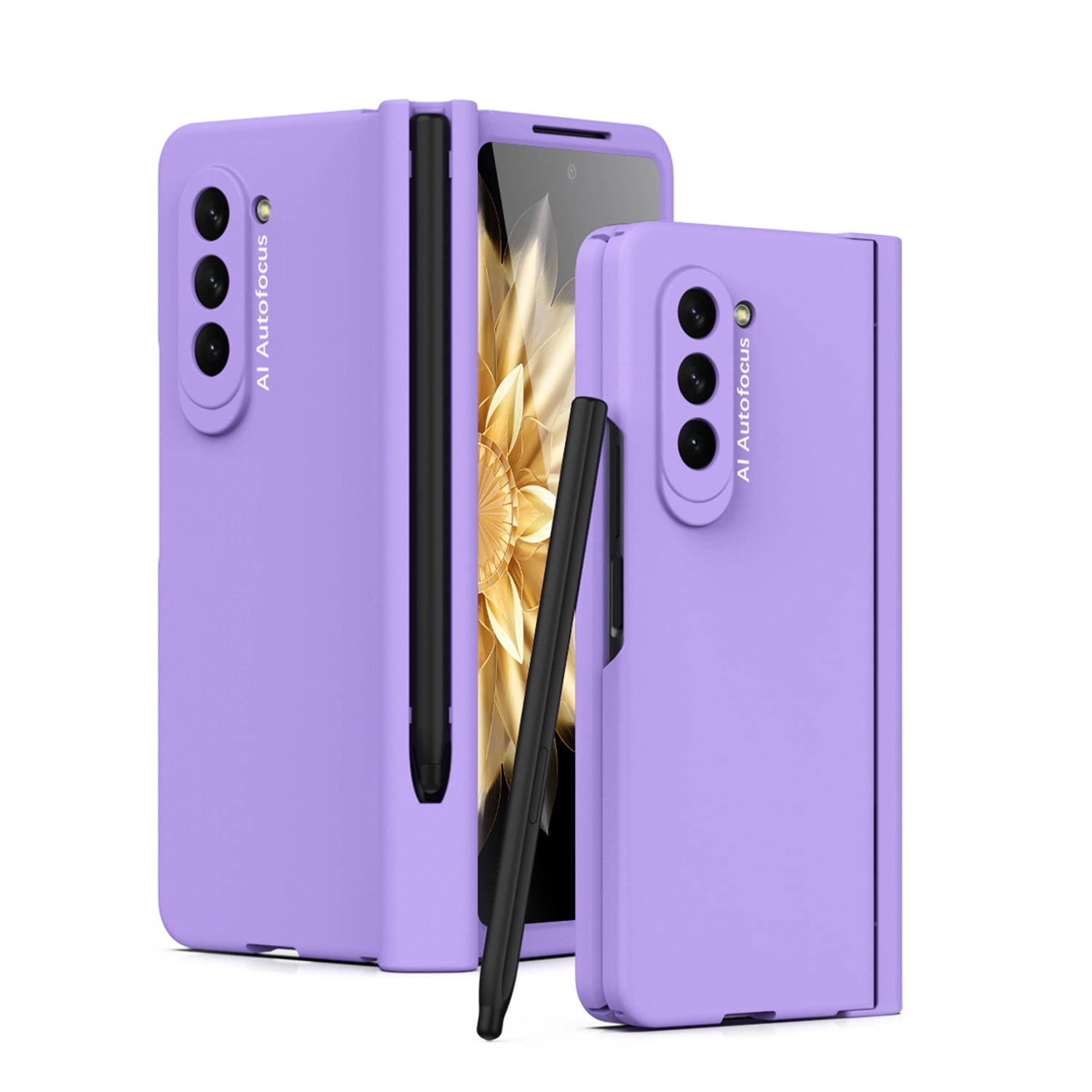 Dteck for Galaxy Z Fold 5 Case with Stylus, Full Body Shockproof