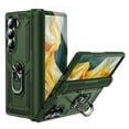 thumbnail image 1 of Dteck for Galaxy Z Fold 6 Case with Screen Protector, Hinge Protection Case with Rotating Ring Magnetic Kickstand, Hybrid Shockproof Rugged Case for Samsung Galaxy Z Fold 6 5G,Armygreen, 1 of 7