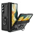 thumbnail image 1 of Dteck for Galaxy Z Fold 6 Case with Screen Protector, Hinge Protection Case with Rotating Ring Magnetic Kickstand, Hybrid Shockproof Rugged Case for Samsung Galaxy Z Fold 6 5G,Black, 1 of 7