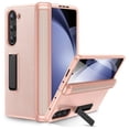 thumbnail image 1 of Dteck for Galaxy Z Fold 6 Phone Case with Kickstand, Full Body Case with Built-in Screen Protector & Magnetic Hinge Protection PU Leather Protective Cover for Samsung Galaxy Z Fold 6 5G,Gold, 1 of 6