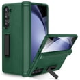 thumbnail image 1 of Dteck for Galaxy Z Fold 6 Phone Case with Kickstand, Full Body Case with Built-in Screen Protector & Magnetic Hinge Protection PU Leather Protective Cover for Samsung Galaxy Z Fold 6 5G,Green, 1 of 6