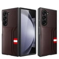 thumbnail image 1 of Dteck for Galaxy Z Fold 6 Wallet Case with Card Holder, Ultra Thin Slim PU Leather Case with Built-in Front Screen Protector for Samsung Galaxy Z Fold6 5G,Brown, 1 of 6
