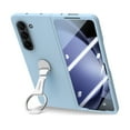 thumbnail image 1 of Dteck for Galaxy Z Fold 7 Case with Built-in Screen Protector, Metal Ring Holder Stand Shockproof Slim Hard PC Protective Phone Cover for Samsung Galaxy Z Fold7,Light Blue, 1 of 8