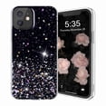 thumbnail image 1 of Dteck Glitter Case For iPhone 12 Pro / 12 6.1" for Women Girls - Bling Shiny Sparkling Girls Phone Case Protective Soft TPU Cover, Black, 1 of 7