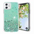 thumbnail image 1 of Dteck Glitter Case For iPhone 12 Pro / 12 6.1" for Women Girls - Bling Shiny Sparkling Girls Phone Case Protective Soft TPU Cover, Green, 1 of 7