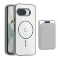 thumbnail image 1 of Dteck for Google Pixel 10 /10 Pro, 2 in 1 Detachable Magnetic Card Slot Holder Compatible with Magsafe Accessory Camera Protection Plating Transparent Rugged Anti-Slip Shockproof Cover, Gray, 1 of 6