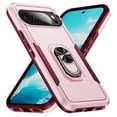 thumbnail image 1 of Dteck for Google Pixel 10 Pro XL Case with Kickstand Armor Magnetic Ring Rugged Protective Military Grade Shockproof Case for Google Pixel 10 Pro XL Phone Cover,Pink+Rose, 1 of 9