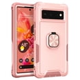 thumbnail image 1 of Dteck Google Pixel 6 Case, Google Pixel 6 Case with Finger Ring Holder Kickstand, Military Grade Stand Cover Phone Cases Compatible for Google Pixel 6, Rosegold, 1 of 8