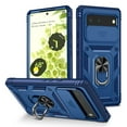 thumbnail image 1 of Dteck for Google Pixel 6 Case with Magnetic Ring Holder, Slide Camera Protection Lens Cover Hybrid Rugged Case with Rotating Ring Stand for Google Pixel 6,Blue, 1 of 1