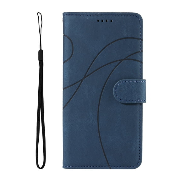 Dteck for Google Pixel 6 Wallet Case, Premium PU Leather Flip Folio Card Holders Kickstand Book Folding Case with Detachable Wrist Strap Shockproof Protective Cover, darkblue