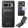 thumbnail image 1 of Dteck for Google Pixel 7 Case Magnetic with Detachable Card Wallet, 2 in 1 Removable Back Cover Compatible with MagSafe, Card Holder Flip Stand Pocket Slim Case for Pixel 7,Black, 1 of 6