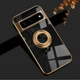 thumbnail image 1 of Dteck for Google Pixel 7 Case with Ring Kickstand, Magnetic Compatible Car Mount, Soft TPU Shockproof Electroplated Protective Phone Case for Google Pixel 7, Black, 1 of 9