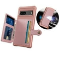 thumbnail image 1 of Dteck for Google Pixel 7 Phone Case, Rugged Shockproof Silicone Bumper PU Leather Back Cover with Flip Card Holder Wallet Protective Case for Google Pixel 7,Rosegold, 1 of 6