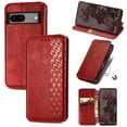 thumbnail image 1 of Dteck for Google Pixel 7 Pro Wallet Case, Slim Magnetic Flip Cover Faux Leather with Card Holder Slot Thin Kickstand for Google Pixel 7 Pro 6.7 inch 2022,Red, 1 of 4