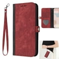 thumbnail image 1 of Dteck for Google Pixel 7A Case, Pixel 7A Wallet Case with Wristlet Strap, Premium PU Leather Folio Phone Case with Kickstand Card Holder Slots Protective Case Cover,Red, 1 of 7