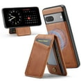 thumbnail image 1 of Dteck for Google Pixel 8 Case Magnetic with Detachable Card Holder Wallet, Magnetic Phone Cover Compatible with MagSafe, Premium PU Leather Slim Shockproof Case for Pixel 8,Brown, 1 of 7