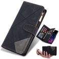 thumbnail image 1 of Dteck for Google Pixel 8 Pro Case Wallet with 9 Card Slots Premium Soft PU Leather Zipper Folio Flip with Wrist Strap Kickstand Protective Phone Cover for Google Pixel 8 Pro Wallet Case,Black, 1 of 7