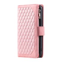 Dteck for Google Pixel 8 Pro Wallet for Women Men Case, Wallet with Card Holder Zipper Pocket PU Leather Kickstand Wrist Strap Magnetic Flip Leather Shockpoof Silicone Full Cover Case,Rosegold
