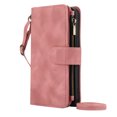 thumbnail image 1 of Dteck for Google Pixel 9 / 9 Pro Case Wallet with RFID Blocking Card Slots Premium Soft PU Leather Zipper Flip Folio Wallet with Wrist Shoulder Strap Kickstand Phone Case 6.3 Inch,Pink, 1 of 7