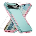 thumbnail image 1 of Dteck for Google Pixel 9 Case with Screen Protector + Camera Lens Protector, ,Heavy Duty Shockproof Full Body Protective Phone Cover for Pixel 9 6.3 Inch 2024,Mint Pink, 1 of 6
