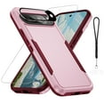 thumbnail image 1 of Dteck for Google Pixel 9 Case with Screen Protector + Camera Lens Protector, ,Heavy Duty Shockproof Full Body Protective Phone Cover for Pixel 9 6.3 Inch 2024,Pink Rose, 1 of 7