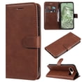 thumbnail image 1 of Dteck for Google Pixel 9 Pro / 9 Wallet Case, Magnetic PU Leather Flip Folio Case with Card Holders RFID Blocking Kickstand Shockproof TPU Inner Shell Phone Cover 2024, Brown, 1 of 7