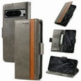thumbnail image 1 of Dteck for Google Pixel 9 Pro / 9 Wallet Case, Shockproof Magnetic PU Leather Flip Folio Case with Card Holders RFID Blocking Kickstand TPU Inner Shell Phone Case (2024), Gray, 1 of 6